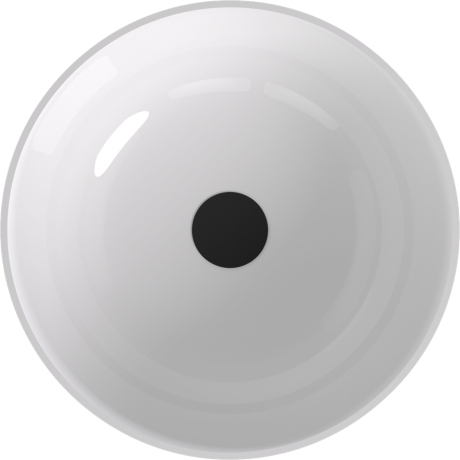 Przejdź do produktu BANERA ROUND umywalka kompozytowa nablatowa, średnica 39cm, biały/brązowy mat