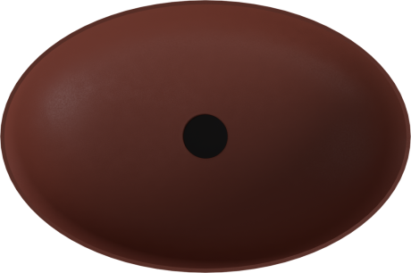 Przejdź do produktu BANERA OVAL umywalka kompozytowa nablatowa, 60x40cm, brązowy mat