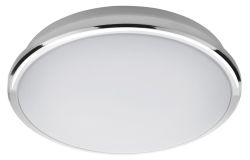SILVER lampa sufitowa LED, średnica 28cm, 10W, 230V, 3000K/4000K/6500K, chrom