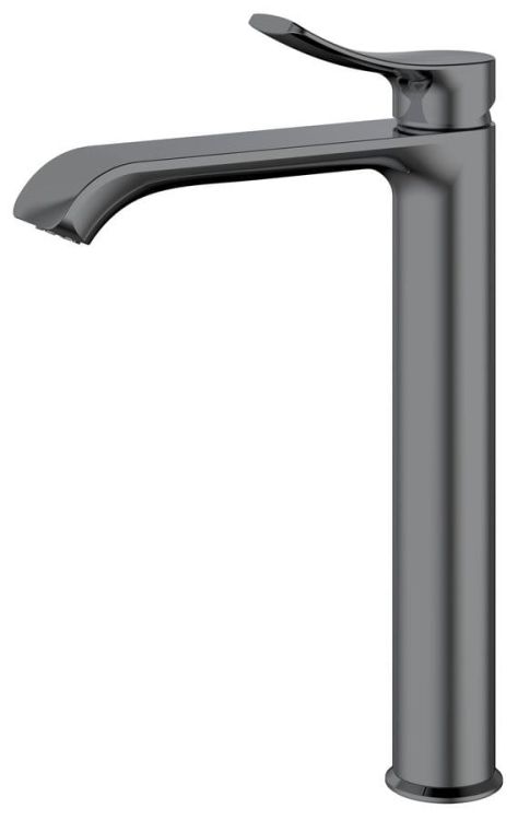 SUGA bateria umywalkowa bez odpływu, wysoka, gun metal