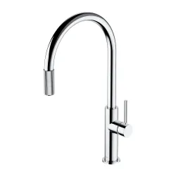 Bateria kuchenna 45 cm z zestawem filtrującym Omnires Switch SW9057-FD1CR chrom połysk