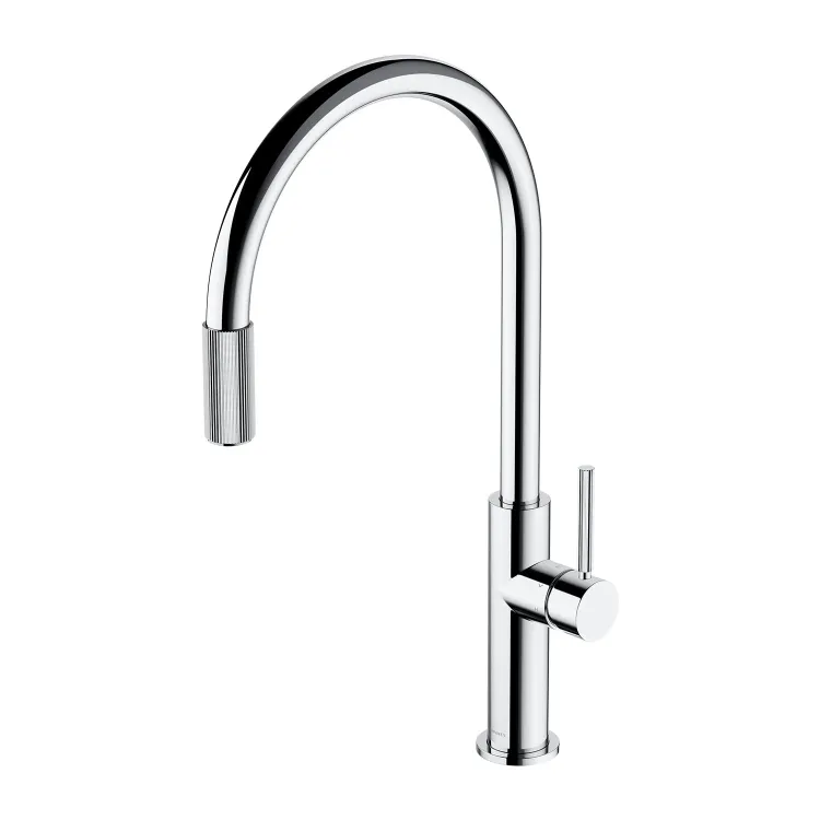 Bateria kuchenna 45 cm z zestawem filtrującym Omnires Switch SW9057-FD1CR chrom połysk