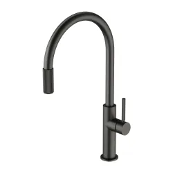 Bateria kuchenna 45 cm z zestawem filtrującym Omnires Switch SW9057-FD1GR grafit szczotkowany