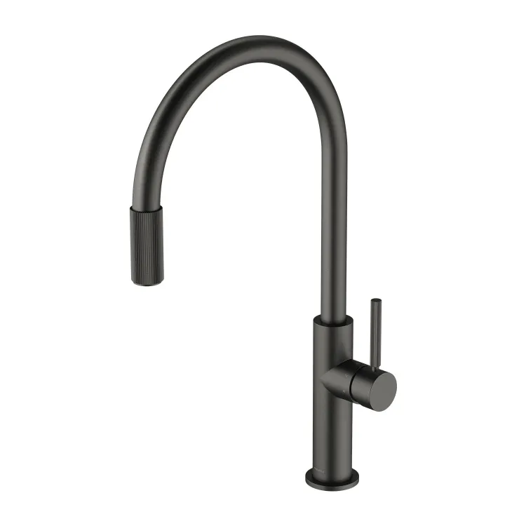 Bateria kuchenna 45 cm z zestawem filtrującym Omnires Switch SW9057-FD1GR grafit szczotkowany