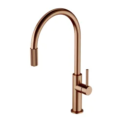 Bateria kuchenna 45 cm z zestawem filtrującym Omnires Switch SW9057-FD1CPB miedź szczotkowana