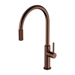 Bateria kuchenna 45 cm z zestawem filtrującym Omnires Switch SW9057-FD1ORB miedź antyczna szczotkowana