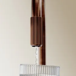 Bateria kuchenna 45 cm z zestawem filtrującym Omnires Switch SW9057-FD1ORB miedź antyczna szczotkowana