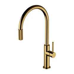 Bateria kuchenna 45 cm z zestawem filtrującym Omnires Switch SW9057-FD1GL złoty połysk