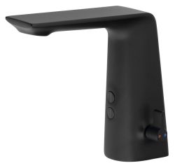 Bateria sensorowa stojąca z regulacją temperatury 6V DC (4xAA), czarny mat