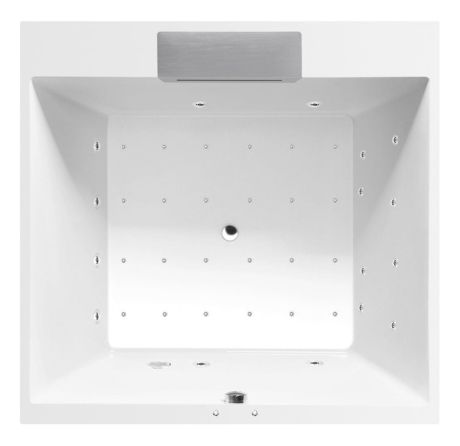 Przejdź do produktu CAME FALLS wanna z hydromasażem, 175x175x50cm, Active Hydro-Air, chrom