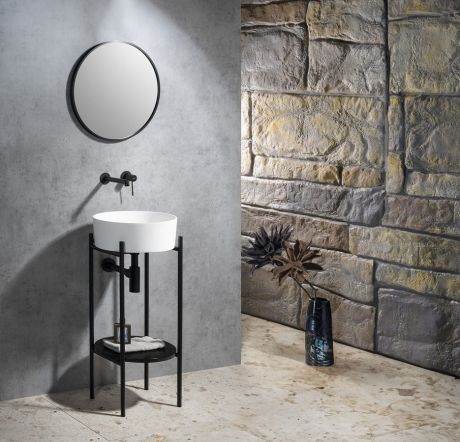 Przejdź do produktu PUNO konsola z umywalką 375x870x448xmm, czarny