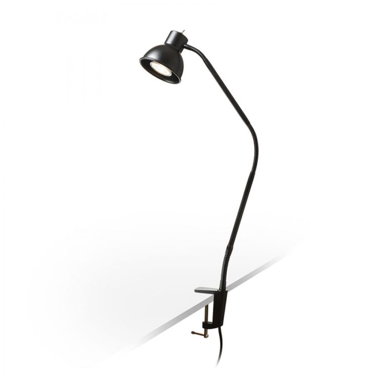 HARMONY z zaciskiem do biurek czarna  230V LED GU10 8W
