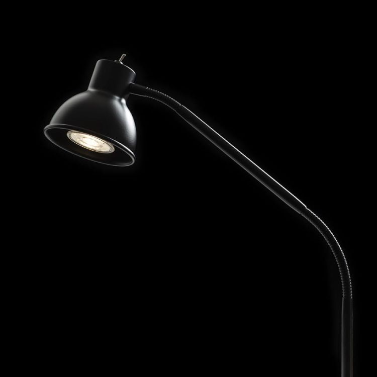 HARMONY z zaciskiem do biurek czarna  230V LED GU10 8W