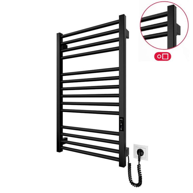 Grzejnik elektryczny 77x53 cm HF Derby 6.1.0402.06.BM czarny matowy