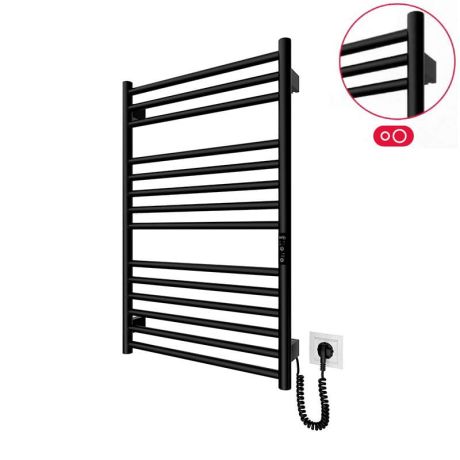 Przejdź do produktu Grzejnik elektryczny 77x53 cm HF Greenwich 6.1.0302.06.BM czarny mat