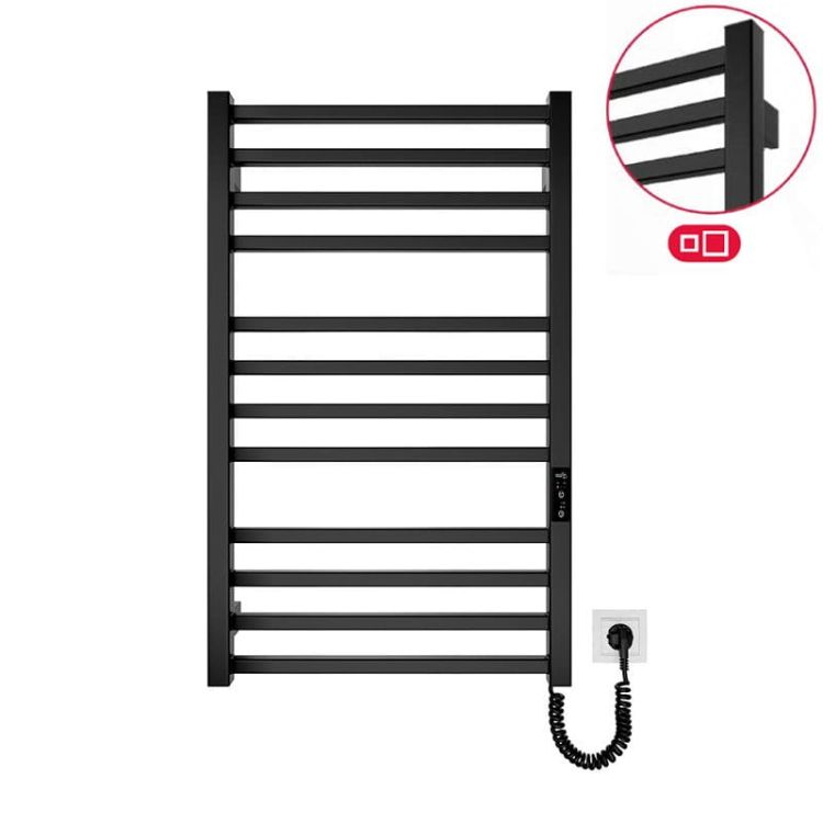 Grzejnik elektryczny 77x53 cm HF London 6.1.0102.06.BM czarny mat