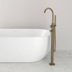 ULTRAMIX bateria wannowa wolnostojąca, złoto mat