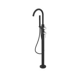 ULTRAMIX bateria wannowa wolnostojąca, czarny mat/chrom