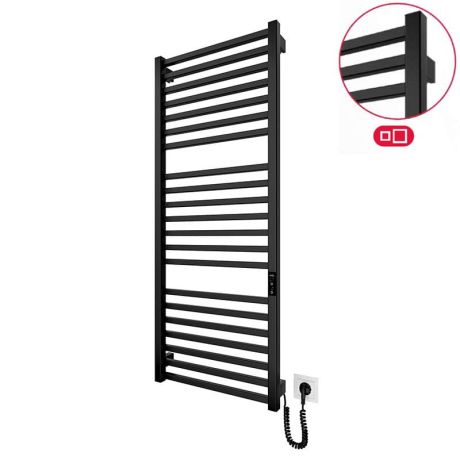 Przejdź do produktu Grzejnik elektryczny 117x53 cm HF London 6.1.0104.06.BM czarny mat