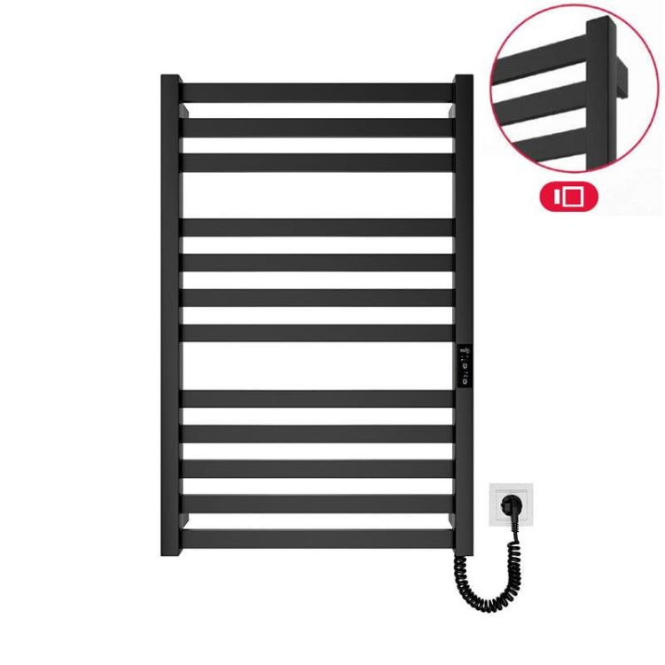 Grzejnik elektryczny 77x53 cm HF Oxford 6.1.0201.06.BM czarny mat