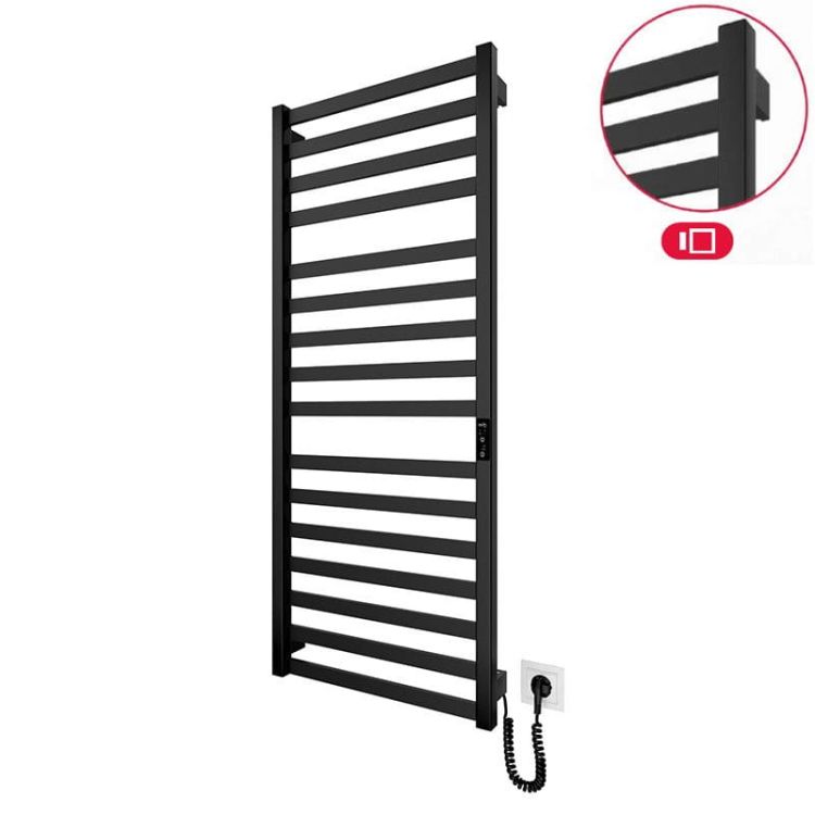 Grzejnik elektryczny 117x53 cm HF Oxford 6.1.0203.06.BM czarny mat