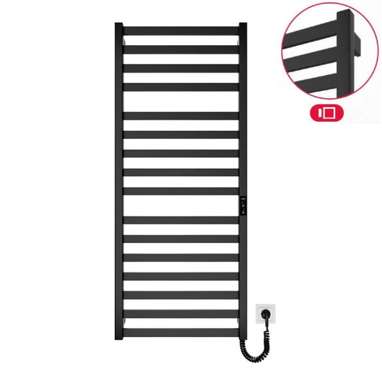 Grzejnik elektryczny 117x53 cm HF Oxford 6.1.0203.06.BM czarny mat