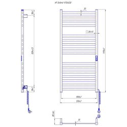 Grzejnik elektryczny 117x53 cm HF Oxford 6.1.0203.06.BM czarny mat