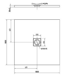 brodzik flexia 80x80 z odpływem na środku rysunek.JPG