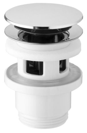 Przejdź do produktu Odpływ umywalkowy 5/4”, klik-klak, duży korek, 32-52mm, ABS/chrom