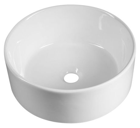 Przejdź do produktu Umywalka ceramiczna nablatowa, średnica 40cm, biały