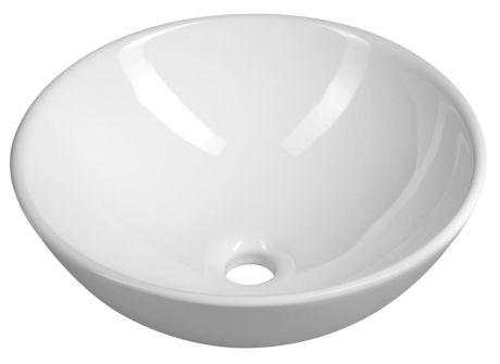 Przejdź do produktu Umywalka ceramiczna nablatowa, średnica 40cm, biały