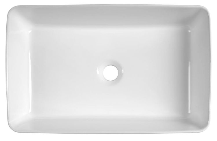 Umywalka ceramiczna nablatowa, 54x33cm, biały