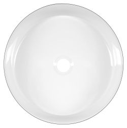 MARGITHA umywalka ceramiczna 38x22cm, otwór na baterię po prawej stronie, beżowy
