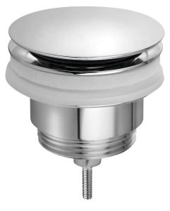 Odpływ umywalkowy 5/4”, Click-Clack, duży korek, 10-45mm, chrom