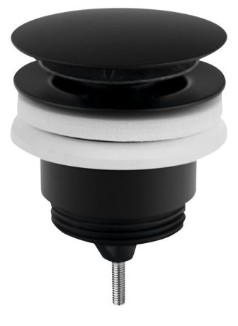 Przejdź do produktu Odpływ umywalkowy 5/4”, klik-klak, duży korek, 10-45mm, czarny mat