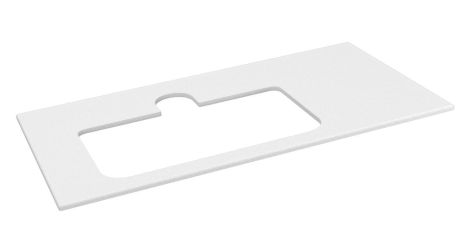 Przejdź do produktu BRAHEA Rockstone blat z otworem 96,6x51,5cm, lewa, biały mat