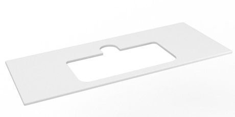 Przejdź do produktu BRAHEA Rockstone blat z otworem 111,6x51,5cm, biały mat