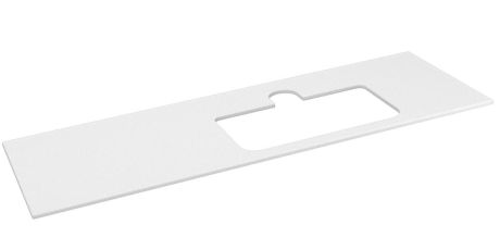 Przejdź do produktu BRAHEA Rockstone blat z otworem 146,6x51,5cm, prawa, biały mat