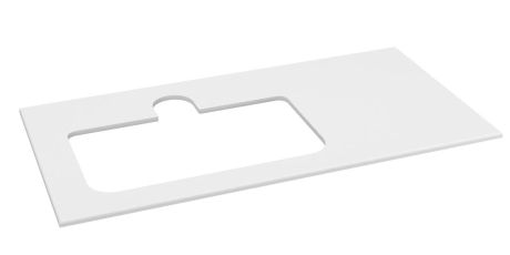Przejdź do produktu BRAHEA Rockstone blat z otworem 101x51,5cm (70+30cm), lewa, biały mat