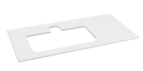 Przejdź do produktu BRAHEA Rockstone blat z otworem 101x51,5cm (80+20cm), lewa, biały mat