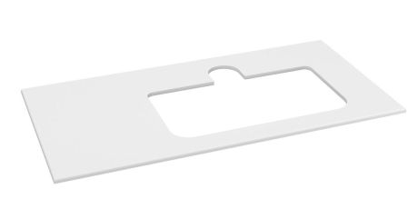 Przejdź do produktu BRAHEA Rockstone blat z otworem 101x51,5cm (20+80cm), prawa, biały mat