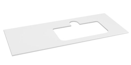 Przejdź do produktu BRAHEA Rockstone blat z otworem 121x51,5cm (30+90cm), prawa, biały mat