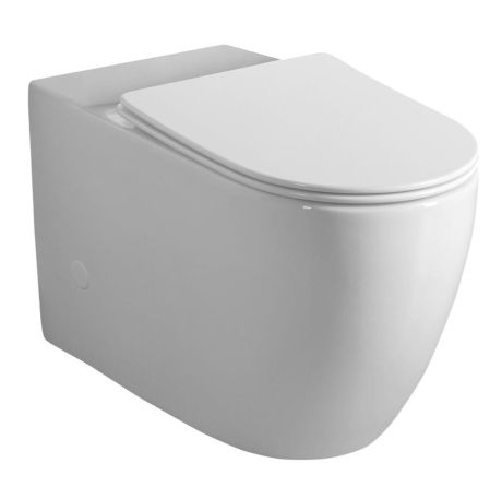 Przejdź do produktu INFINITY RIMLESS misa do kompaktu WC, odpływ poziomy/pionowy, biały