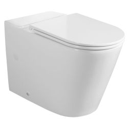 AVIS Vortex RIMLESS WC misa pre kombi, spodný/zadný odpad, biela