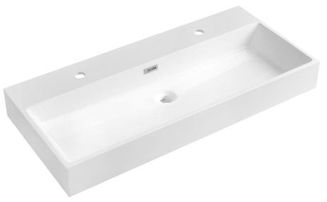 Przejdź do produktu AQUATIC umywalka kompozytowa podwójna 100x46cm, biały