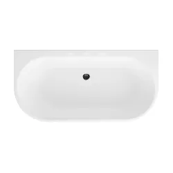 Wanna przyścienna wolnostojąca 150x75 cm Polimat Sola 00502 granatowy