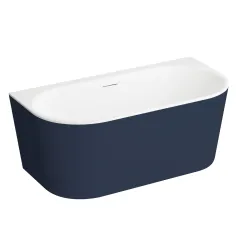 Wanna przyścienna wolnostojąca 150x75 cm Polimat Sola 00502 granatowy