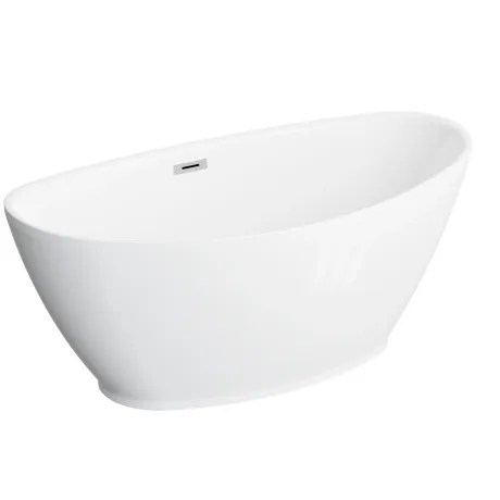 Przejdź do produktu Wanna wolnostojąca 150x75 cm Polimat Mango 00518 biały połysk