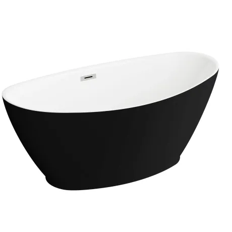 Przejdź do produktu Wanna wolnostojąca 150x75 cm Polimat Mango 00520 czarny mat
