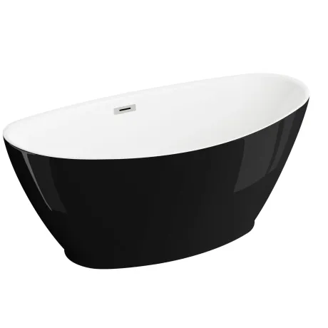 Przejdź do produktu Wanna wolnostojąca 150x75 cm Polimat Mango 00519 czarny połysk
